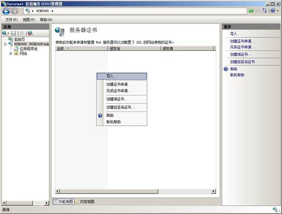 进入IIS管理控制台